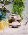 La Cafetière Izmir 660ml Glass Teapot with Infuser - Stainless Steel_26511