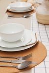 Mikasa Chalk 4-Piece Porcelain Side Plate Set, 21cm, White_30788