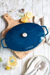 Staub Oval Dish 32cm La Mer 'Fish'_16785