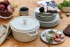 Staub Stackables 3pc Cocotte + Braiser + Pan+ Lid 24 cm White Truffle_31817