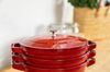 Staub Stackable 3pc Cocotte + Braiser + Pan+ Lid 24 cm Cherry Red_31829