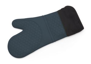 Silicone Fabric Oven Glove - Charcoal Grey