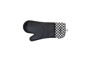 Cuisena Silicone & Fabric Oven Glove - Black Check