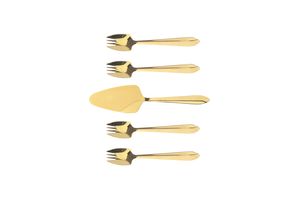 Splayd Gold Mirror Cake Server & Splayd Set/5