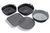 Cuisena Air Fryer Silicone Square Basket Black/Grey 21cm Set/2_31254