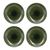 Mikasa Jardin Stoneware 4-Piece Dinner Plate Set, 27cm, Green_30668