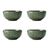 Mikasa Jardin 4-Piece Stoneware Dip Bowl Set, 10cm, Green_31004