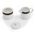 Mikasa Luxe Deco China Sugar Pot and Creamer Set, 245ml, White_30677