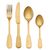 Mikasa Soho Gold Stainless Steel Cutlery Set, 16 Piece_30898