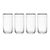 Mikasa Sorrento 4-Piece Crystal Highball Glass Set, 510ml_30736