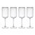 Mikasa Sorrento 4-Piece Crystal Red Wine Glass Set, 450ml_30992