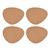 Mikasa Pebble-Shaped Cork Placemats, Set of 4, Natural_30727