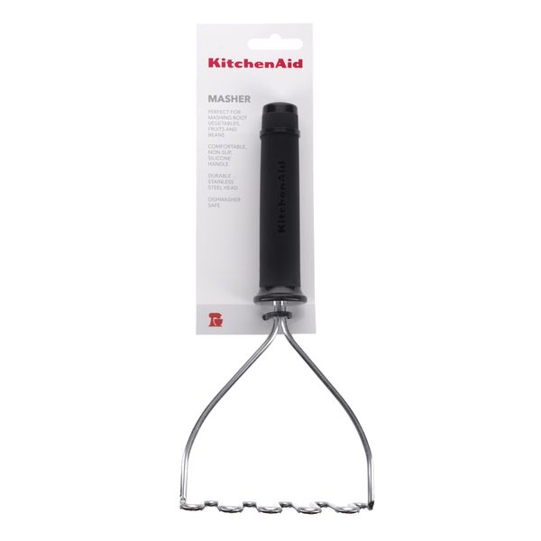 KitchenAid Soft Touch Wire Masher - Black