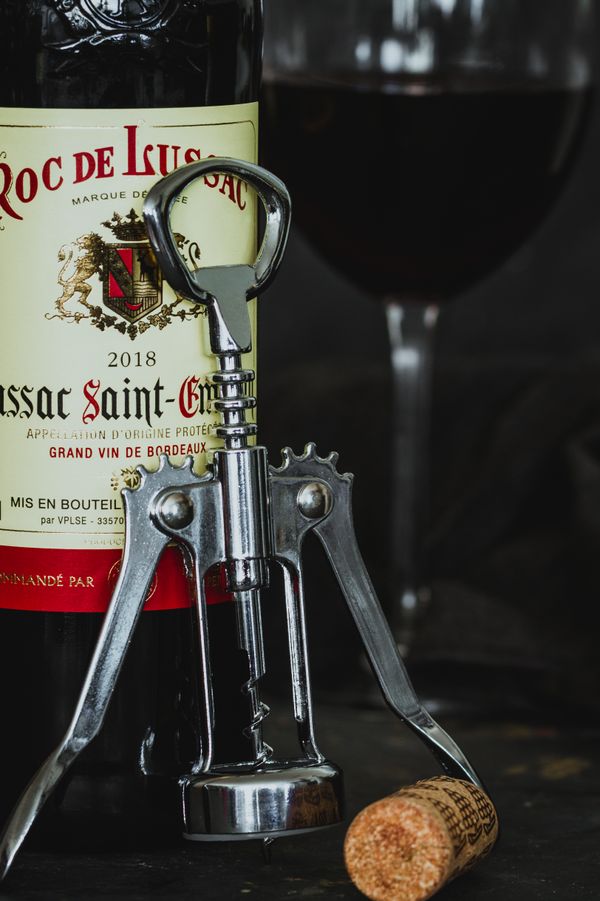 BarCraft Double Handled Chrome Wing Corkscrew