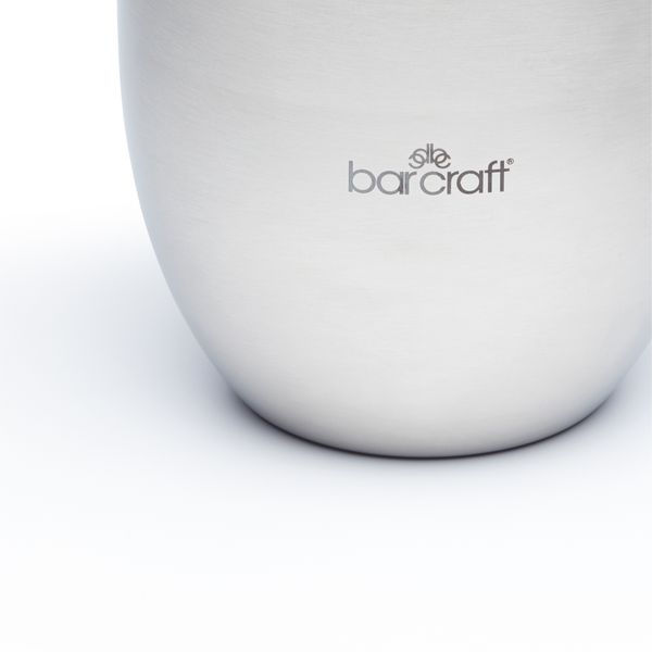 BarCraft Stainless Steel Ice Bucket with Lid and Tongs