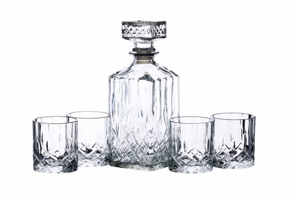 BarCraft Cut Glass 900ml Decanter Set/5