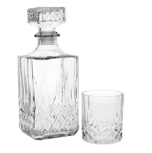 BarCraft Cut Glass 900ml Decanter Set/5