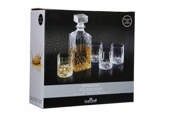 BarCraft Cut Glass 900ml Decanter Set/5