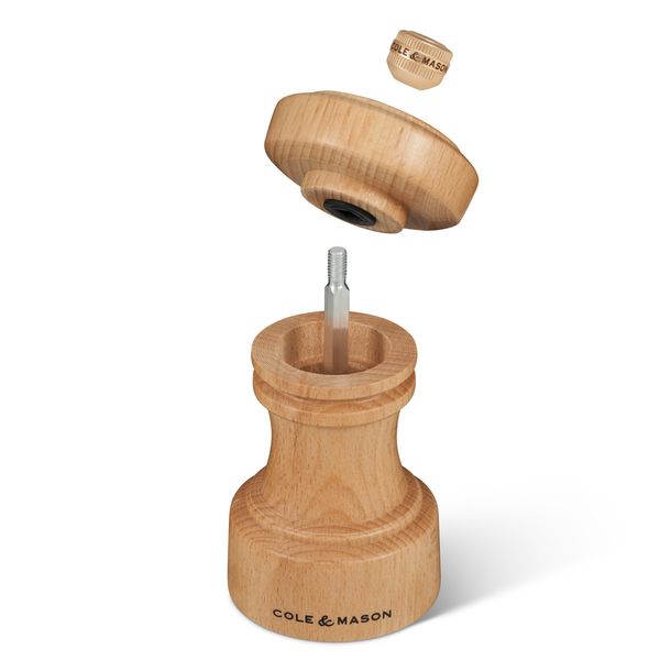 Cole & Mason Hoxton Natural Beech Salt Mill 104mm