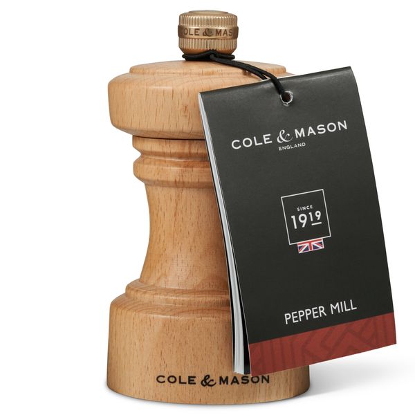 Cole & Mason Hoxton Natural Beech Pepper Mill 104mm