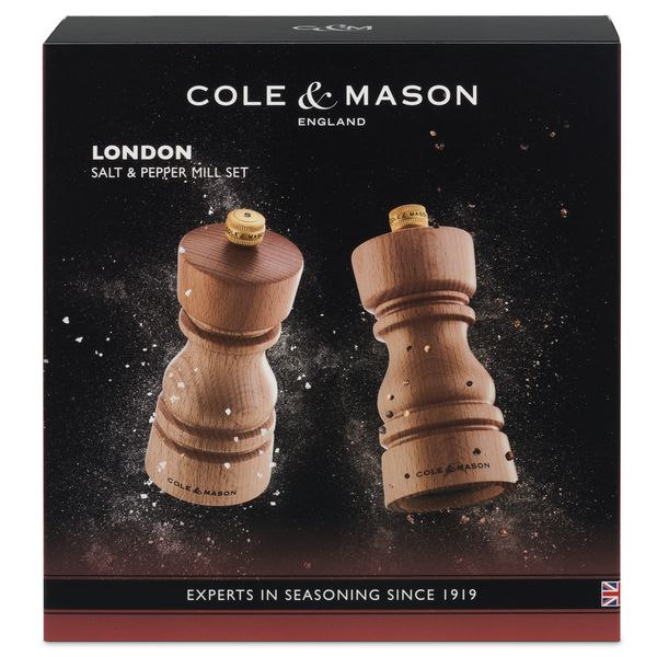Cole & Mason London Mills Natural Beech Gift Set - 13cm