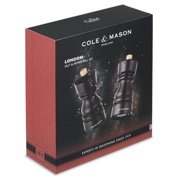 Cole & Mason London Mills Chocolate Wood Gift Set - 13cm