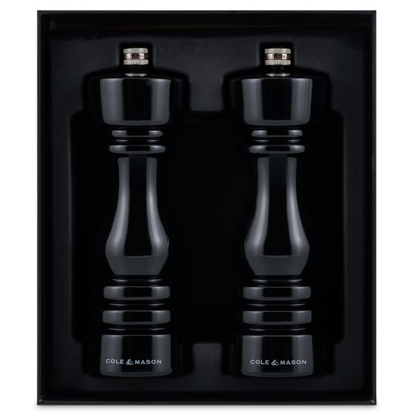 Cole & Mason London Mills Black Gloss Gift Set - 18cm