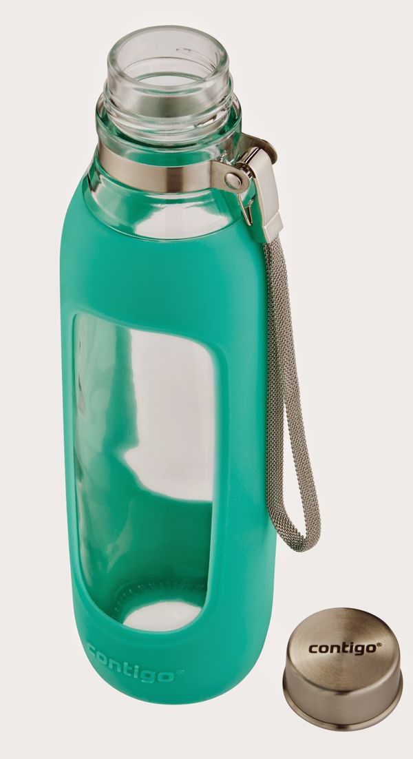 Contigo Purity 'Glass' Water Bottle- Jade 591ml