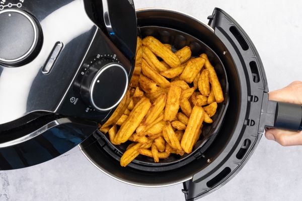 Cuisena Air Fryer Silicone Square Basket Black 18.5cm