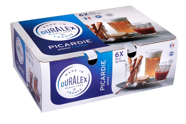Duralex Picardie Clear Tumbler 310ml Set of 6