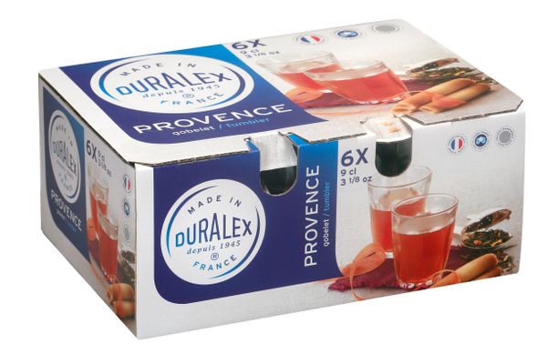 Duralex Provence Clear Tumbler 90ml Set of 6