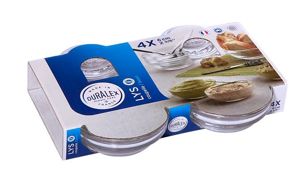 Duralex Lys Stackable Bowl 6cm 35ml Set of 4