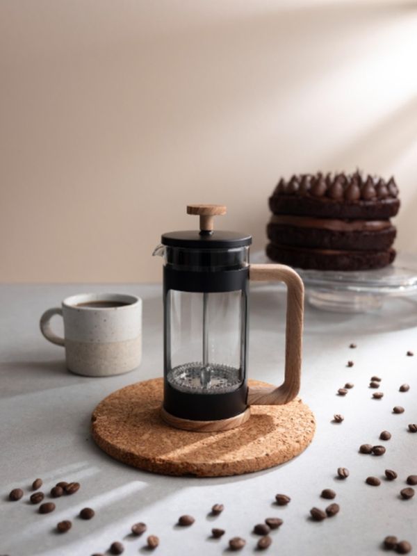 Euroline Coffee Plunger 350ml 3 Cup Black