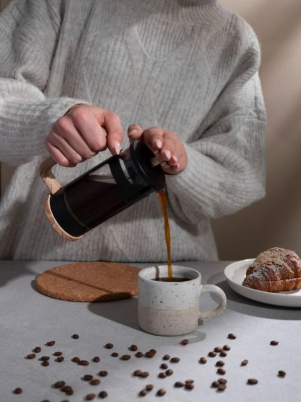 Euroline Coffee Plunger 350ml 3 Cup Black