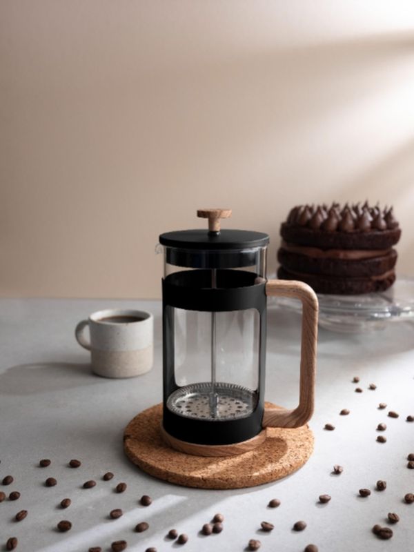 Euroline Coffee & Tea Plunger 1.0L Black