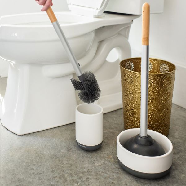 Full Circle Scrub Queen Toilet Brush - White