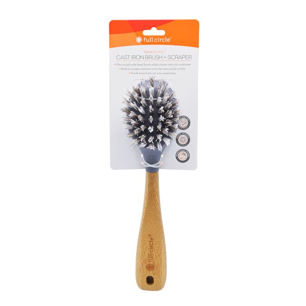 Full Circle Tenacious C Cast Iron Brush - Grey