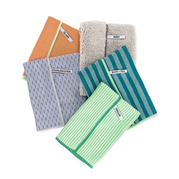 Full Circle Renew Essentials Microfiber Cloths set/5 - Multicolour