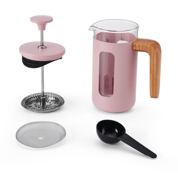 La Cafetière Pisa 3-Cup Cafetière, Pink