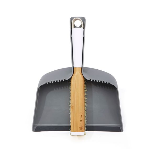 Full Circle Clean Team Brush & Dustpan Set - White