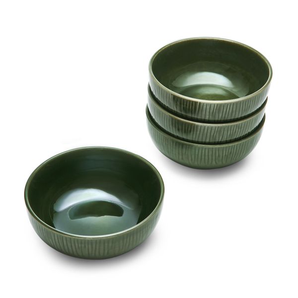 Mikasa Jardin 12-Piece Stoneware Dinner Set, Green