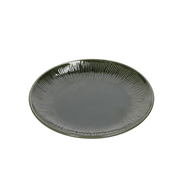 Mikasa Jardin Stoneware 4-Piece Side Plate Set, 21.5cm, Green