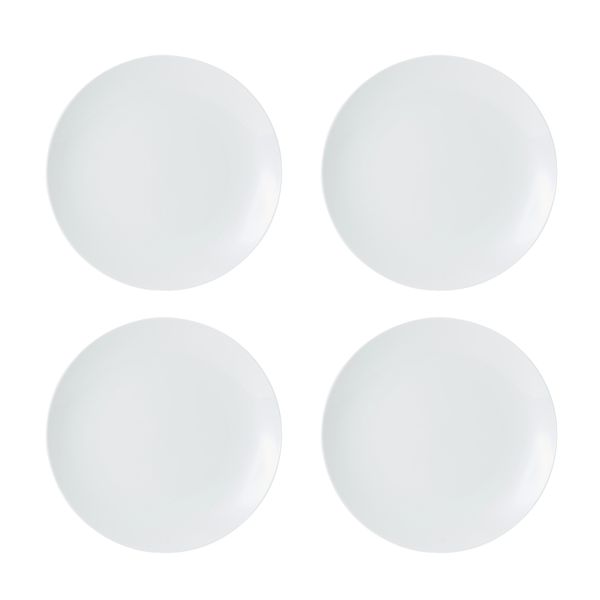 Mikasa Chalk 12-Piece Porcelain Dinner Set, White