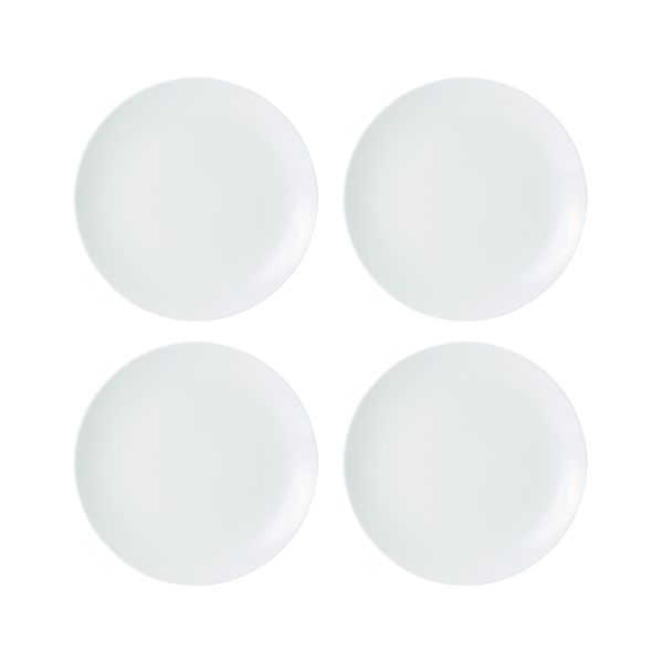 Mikasa Chalk 12-Piece Porcelain Dinner Set, White