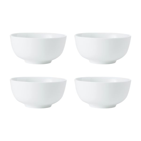 Mikasa Chalk 12-Piece Porcelain Dinner Set, White