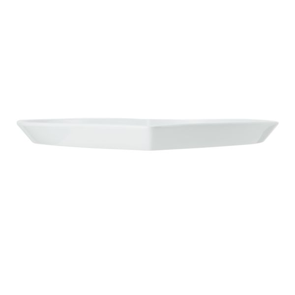 Mikasa Chalk Porcelain Heart Serving Platter, 30cm, White