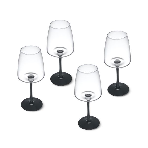 Mikasa Palermo 4-Piece Crystal White Wine Glass Set, 400ml