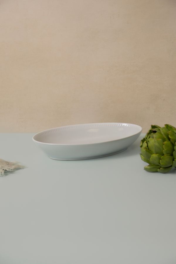 Mikasa Cranborne Stoneware Serving Bowl, 30.5cm, Cream