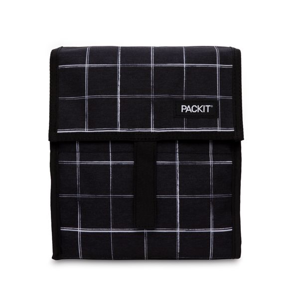 PackIt Freezable Lunch bag - Black Grid