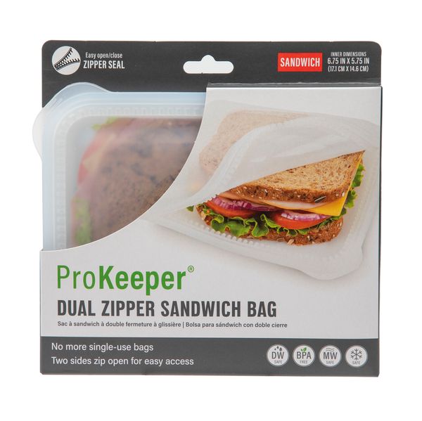 Progressive ProKeeper Silicone Dual Zipper Bag